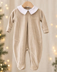 Tutina in Ciniglia Natale Tortora Collo a punta