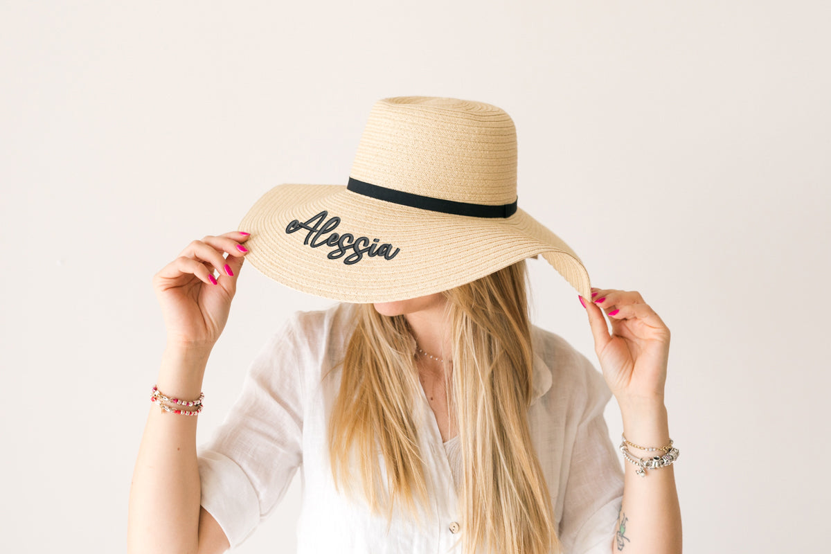 Cappello paglia spiaggia personalizzato - Main Image