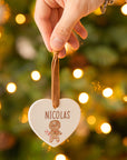 Addobbo di Natale in ceramica personalizzato