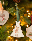 Addobbo di Natale in ceramica personalizzato
