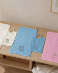 Set Asilo (Bavaglino + Asciugamano) con ricamo personalizzato