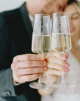 Caja de madera + Copas de boda personalizadas