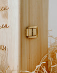 Caja de madera + Copas de boda personalizadas