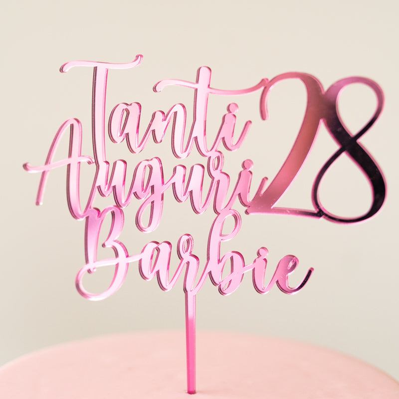 Cake Topper Personalizzato con Frase