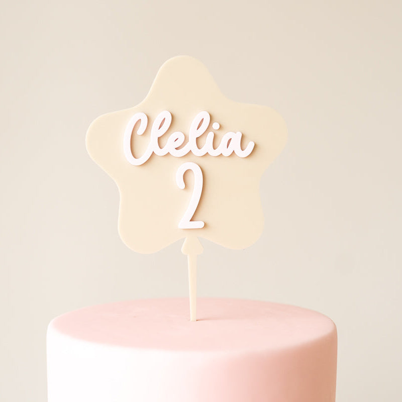 Cake Topper Personalizzato Stella