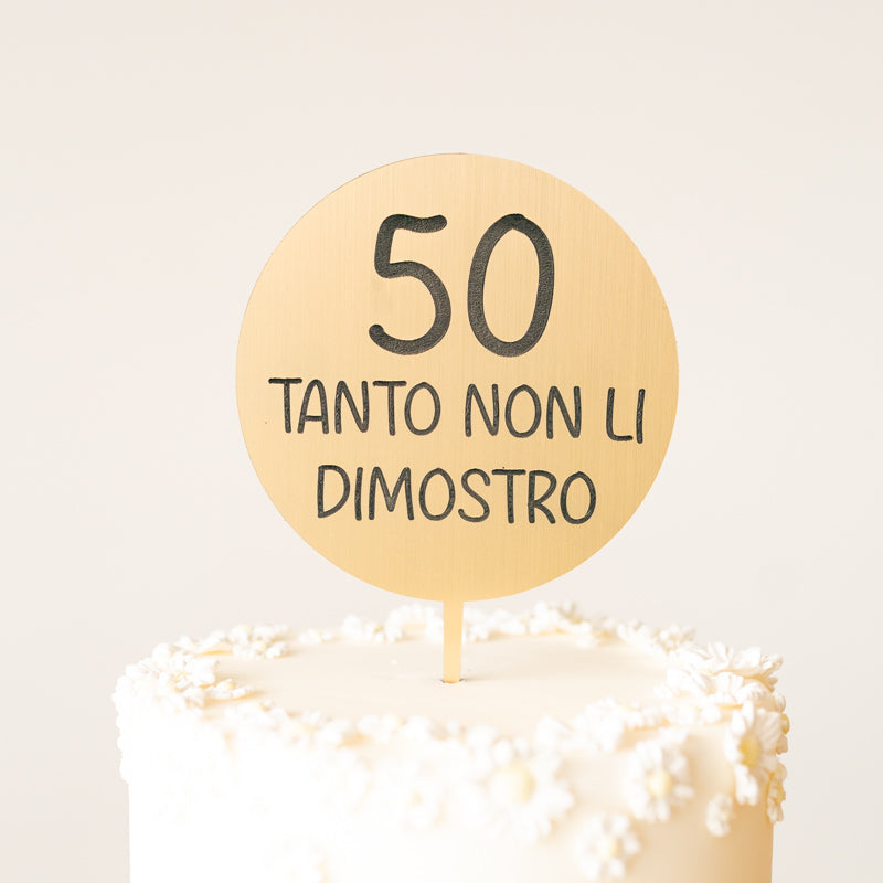 Cake Topper Personalizzato con frase incisa