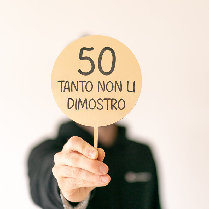 Cake Topper Personalizzato con frase incisa