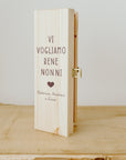 Scatola Vino in legno personalizzata