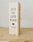 Scatola Vino in legno personalizzata