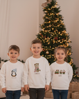 Felpa Bambino "Bianco Natale" Stampata