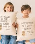 Cuscino con dedica personalizzata