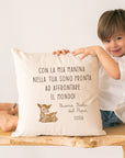Cuscino con dedica personalizzata