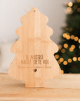 Tagliere in legno a forma di Albero di Natale
