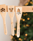 Cucchiaio Natalizio in legno con incisione personalizzata