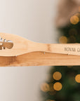 Cucchiaio Natalizio in legno con incisione personalizzata