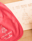 Box regalo Natale neonato personalizzato con ricamo