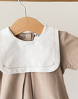 Barboteuse en laine mélangée Rose Antique avec broderie personnalisée