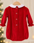 Pagliaccetto di Natale in Ciniglia Rosso