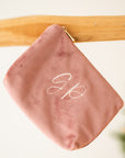 Pochette en velours personnalisée