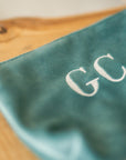 Pochette en velours personnalisée