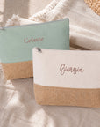 Pochette tela di cotone e juta