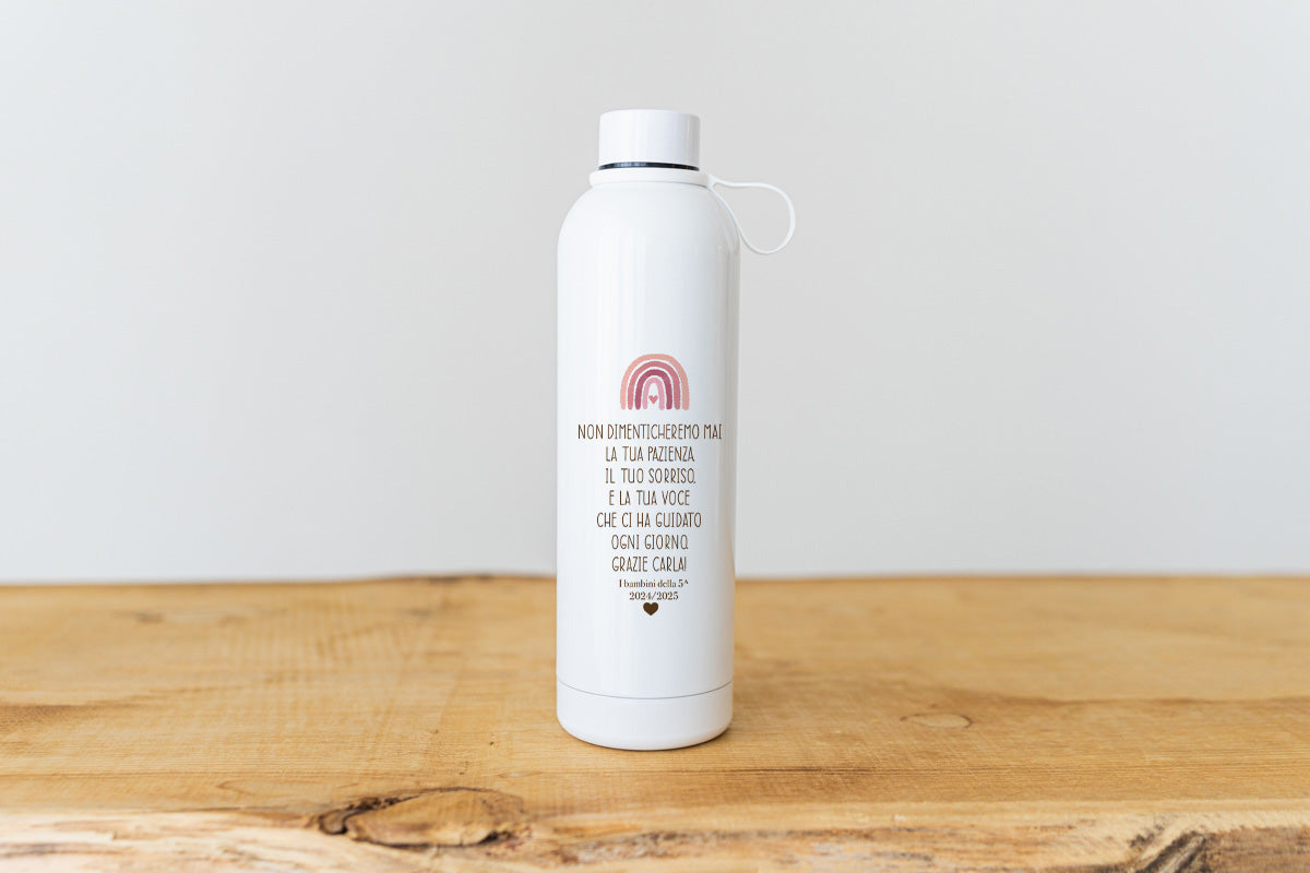 Borraccia termica personalizzata per le maestre – mimistudio