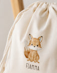 Sacca Asilo Premium cotone organico personalizzata