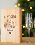 Scatola in legno + Bicchieri personalizzati