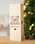 Scatola portavino in legno personalizzato