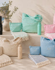 Set Mare "Cinque Terre" (Telo mare+Borsa+Pochette+Borraccia)