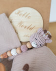 Set de regalo de nacimiento de jirafa - Personalizado