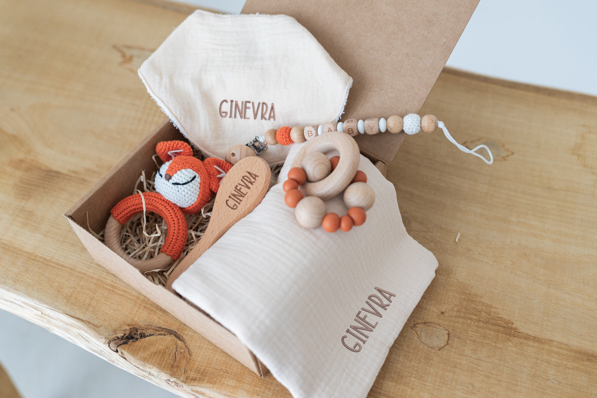 Set Regalo Nascita Volpina - Personalizzato