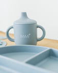 Set Pappa azzurro polvere con Bavaglino personalizzato