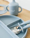 Set Pappa azzurro polvere con Bavaglino personalizzato