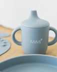 Set Pappa azzurro polvere con Bavaglino personalizzato