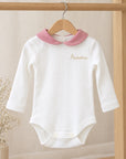 Completo 3 Pezzi: Gonna, Body e Golfino con ricamo personalizzato