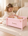 Lettino per Bambole Daisy  con ricamo personalizzato