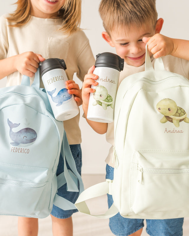 Set 6 Targhette Personalizzate Per Bambini - Cotone, Per Zaini E Borracce Asilo/Nido - Foto 5