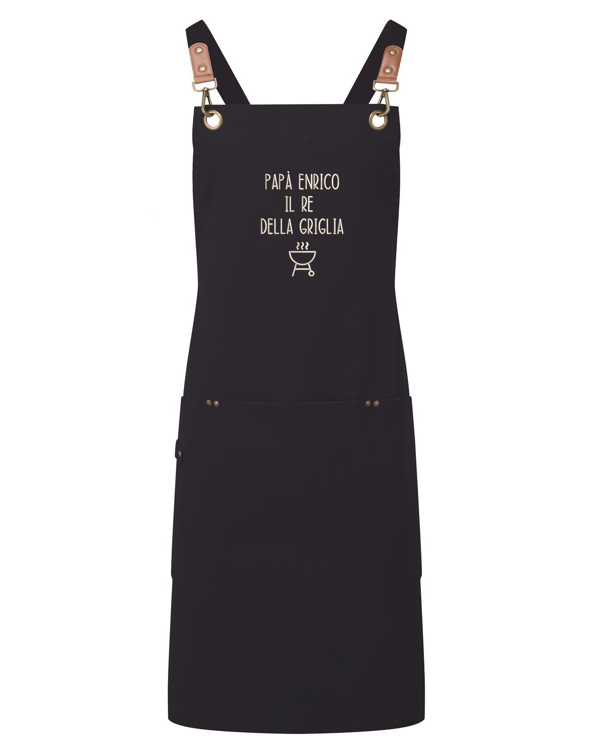 Grembiule "Clip &amp; Clasp" di Design con ricamo personalizzato