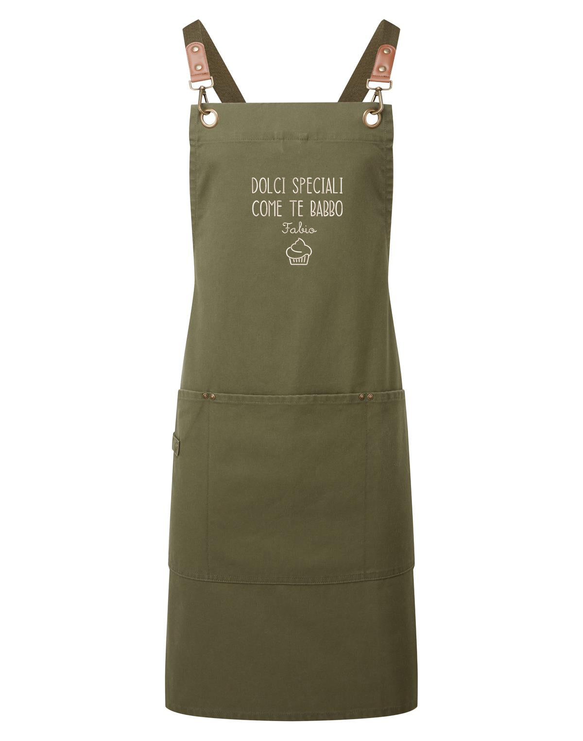 Grembiule "Clip &amp; Clasp" di Design con ricamo personalizzato