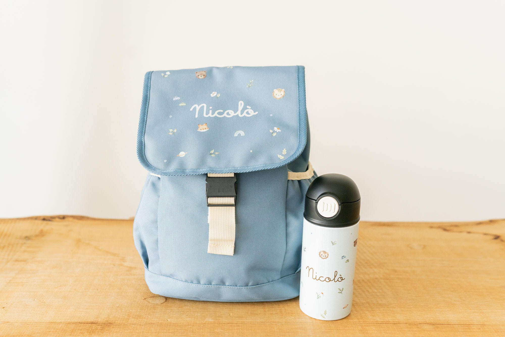 Zainetto e Borraccia Bambino "Piccole Scoperte"