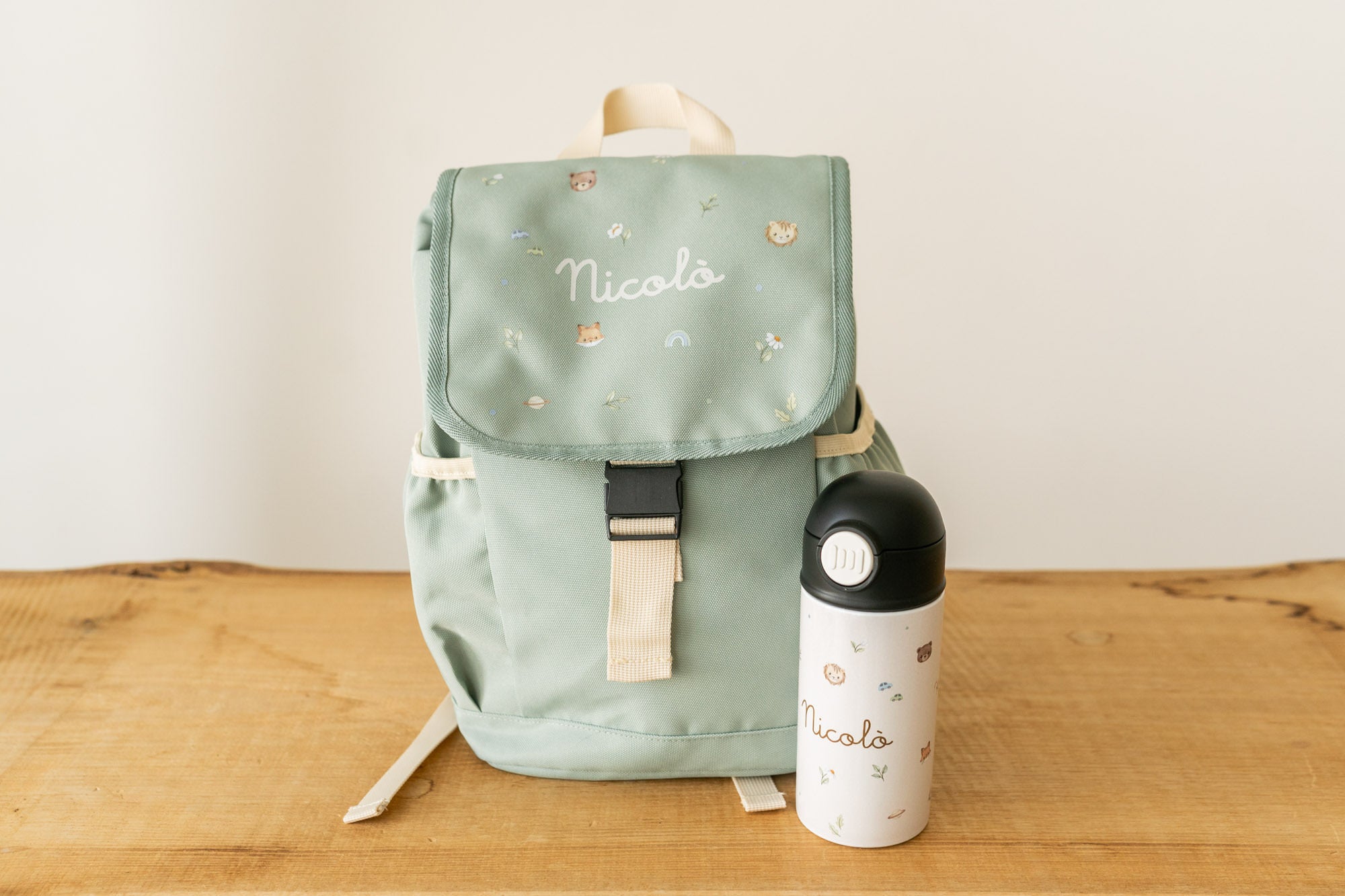 Zainetto e Borraccia Bambino "Piccole Scoperte"