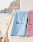 Serviette de plage bébé brodée