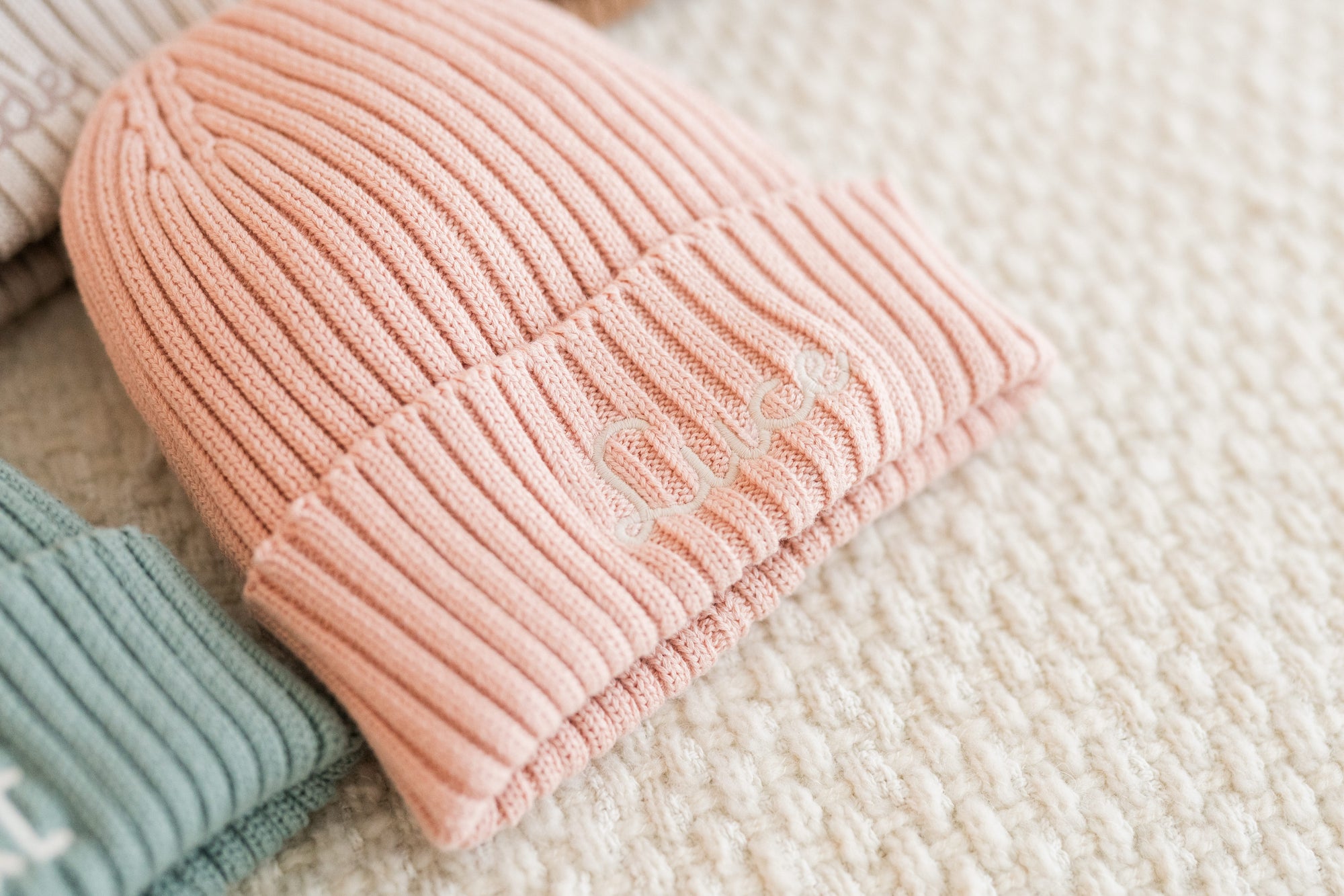 Berretto Bambino in Cotone personalizzato con ricamo