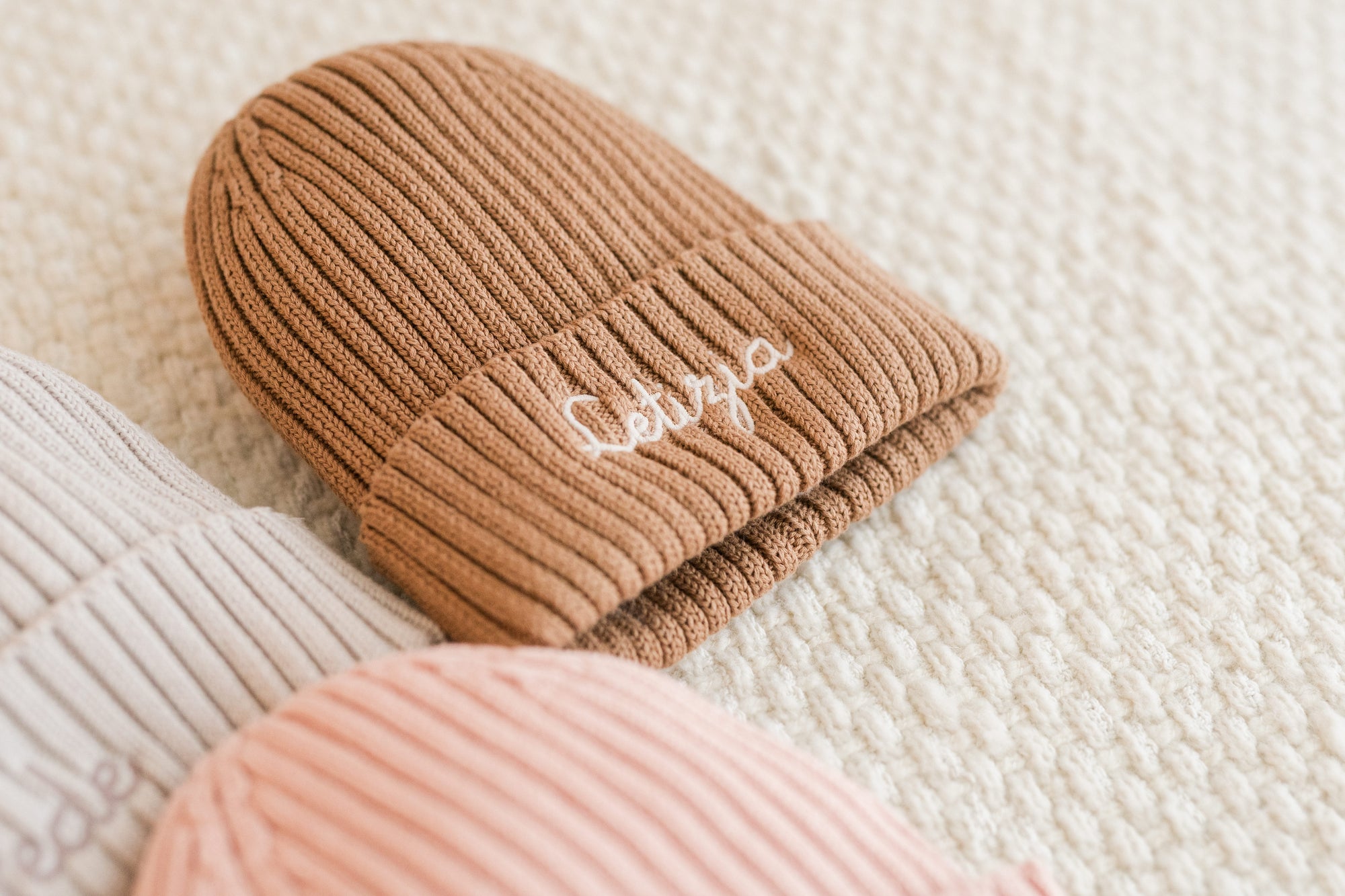 Berretto Bambino in Cotone personalizzato con ricamo