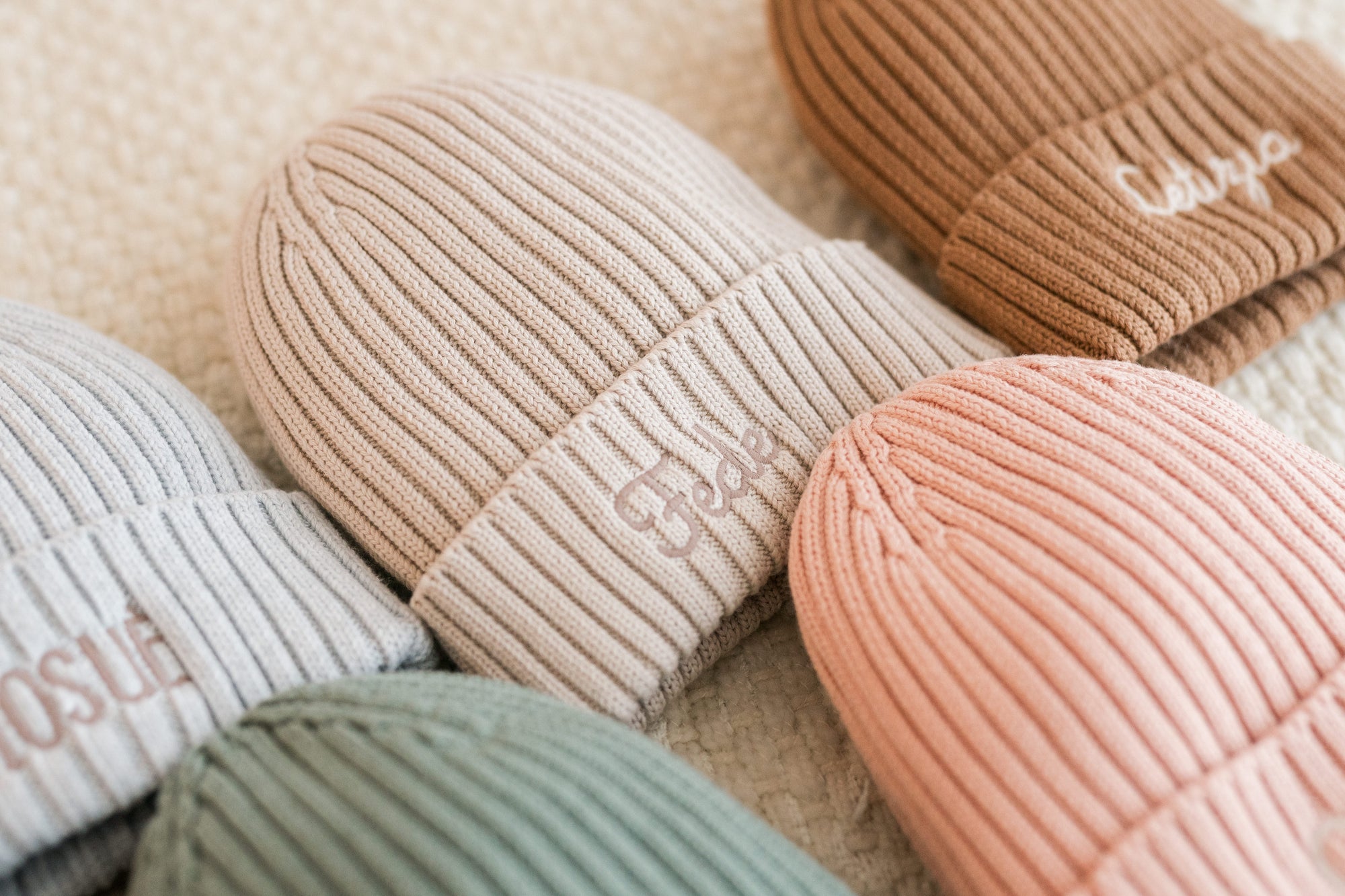 Berretto Bambino in Cotone personalizzato con ricamo