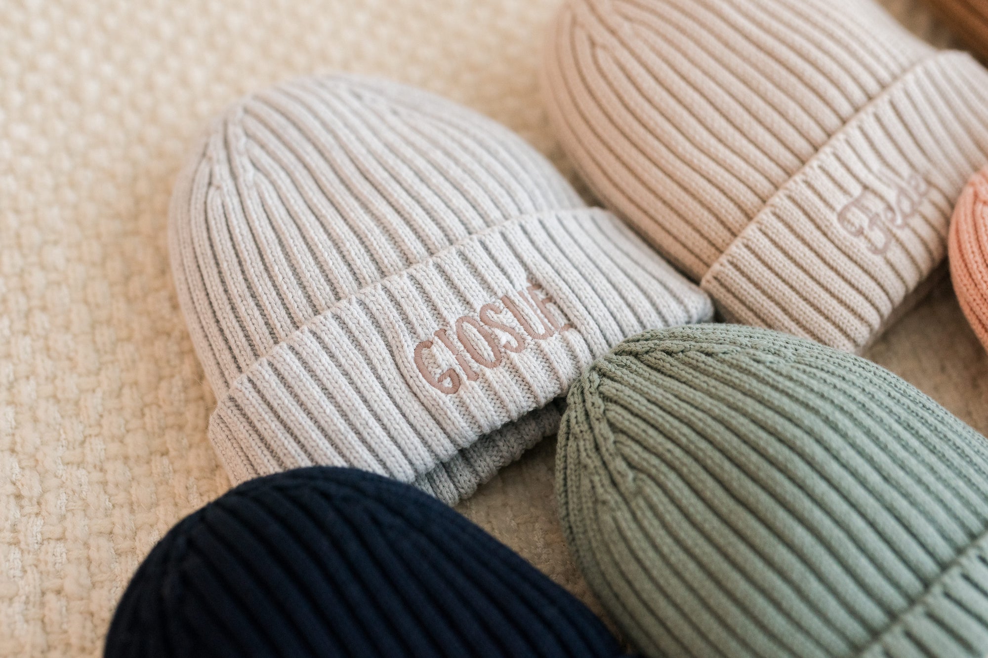 Berretto Bambino in Cotone personalizzato con ricamo