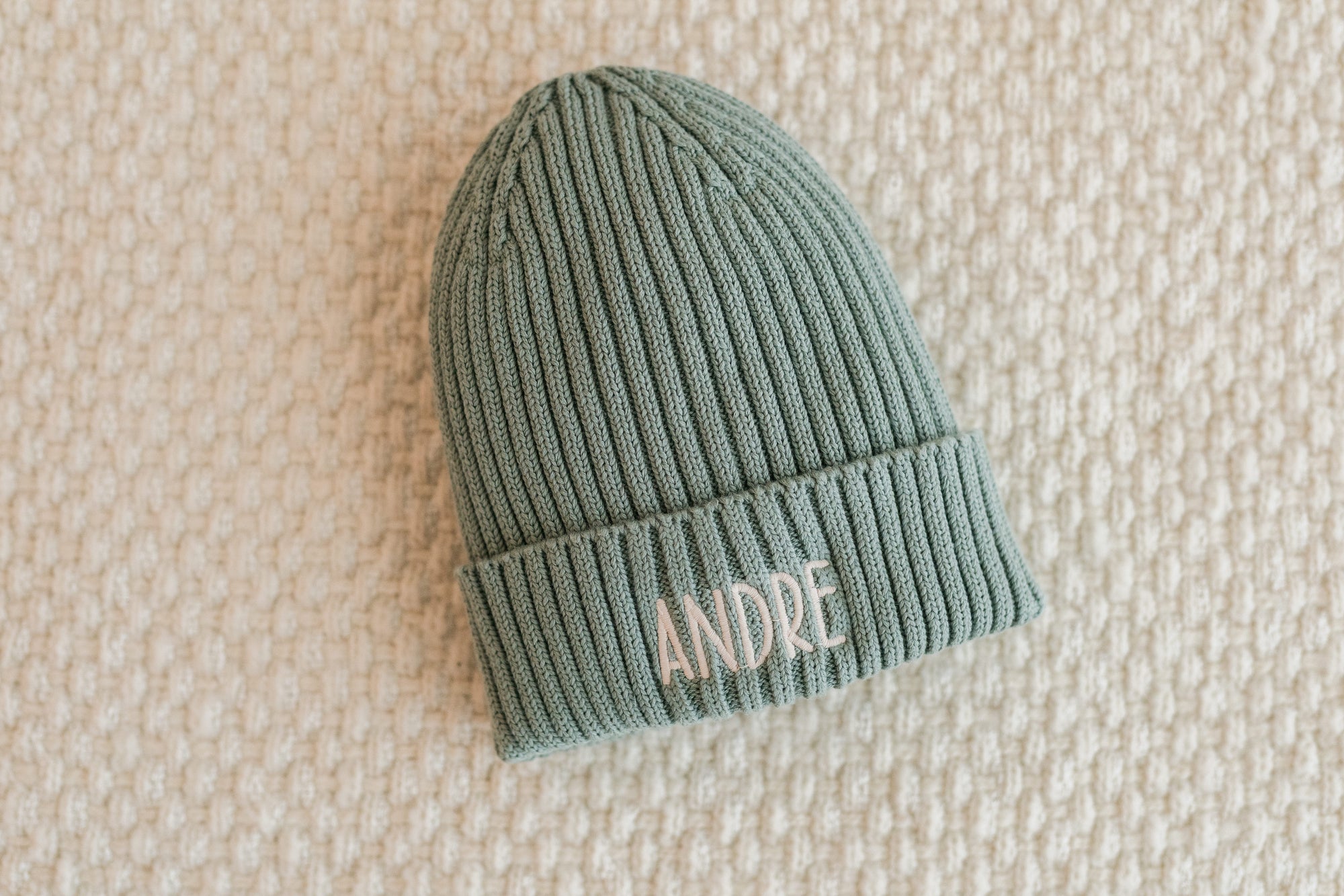 Berretto Bambino in Cotone personalizzato con ricamo