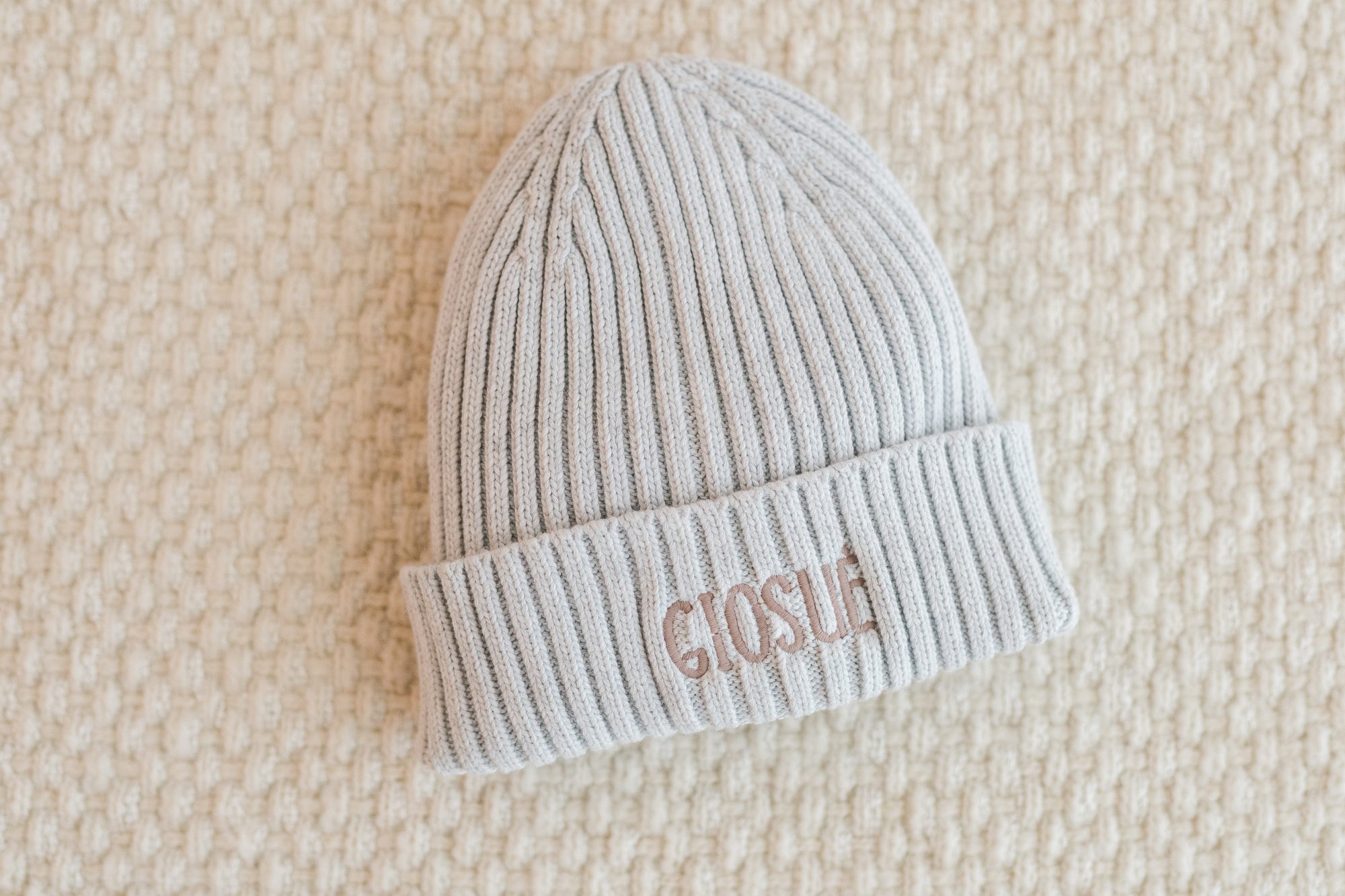 Berretto Bambino in Cotone personalizzato con ricamo