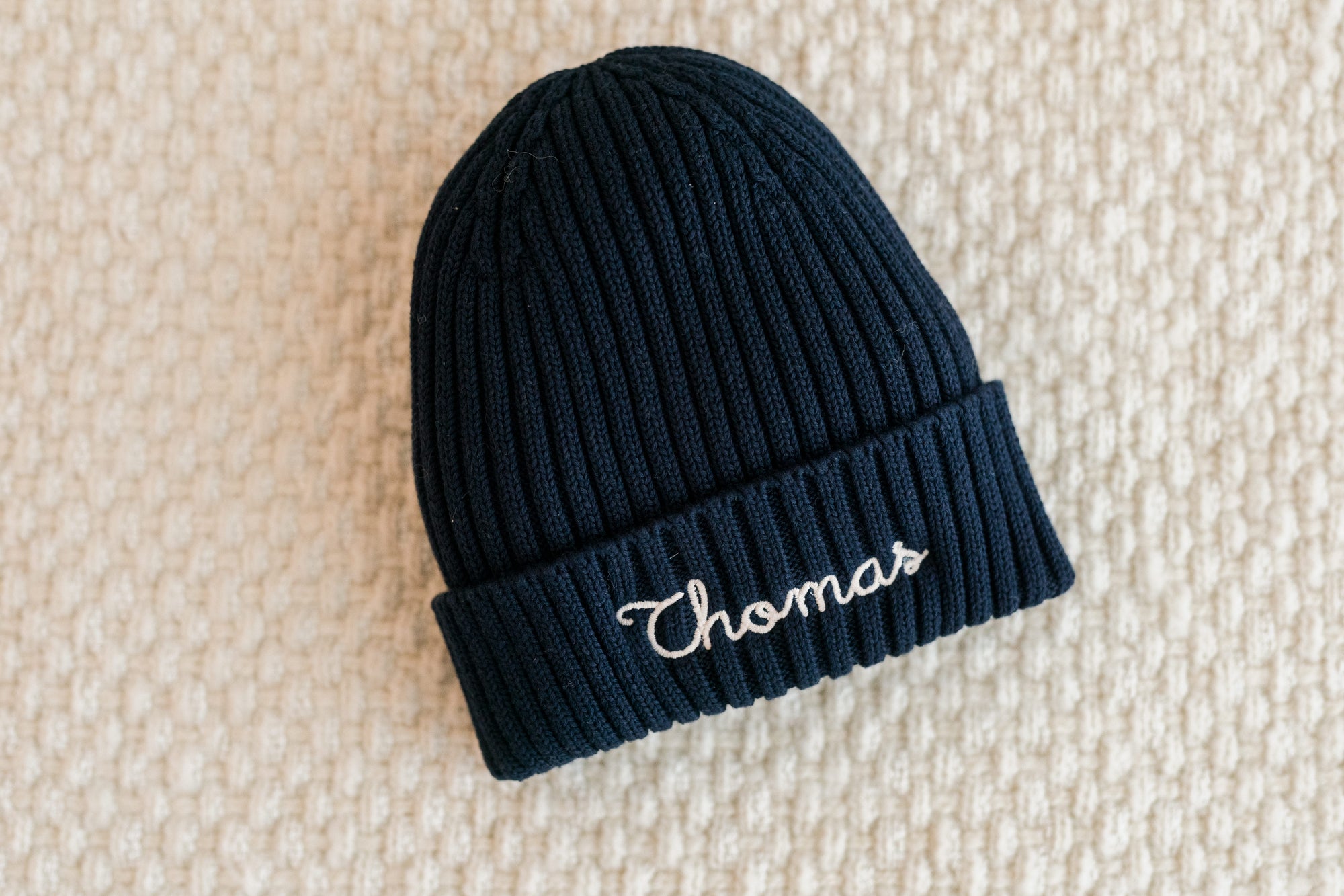 Berretto Bambino in Cotone personalizzato con ricamo